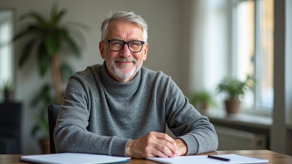 Client in coaching session with planning materials